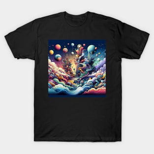 Dreamscapes Unbound: Surreal Fantasy Journey T-Shirt